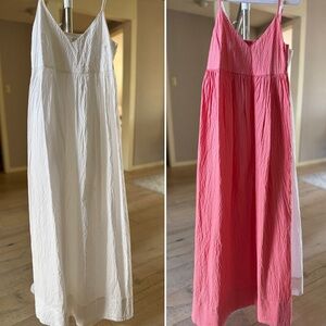 a new day White and Coral Maxi Dress Bundle